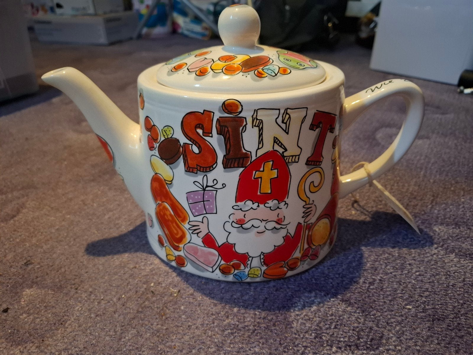 Blond Amsterdam theepot Sint, Ophalen, Nieuw, Theepot, Aardewerk