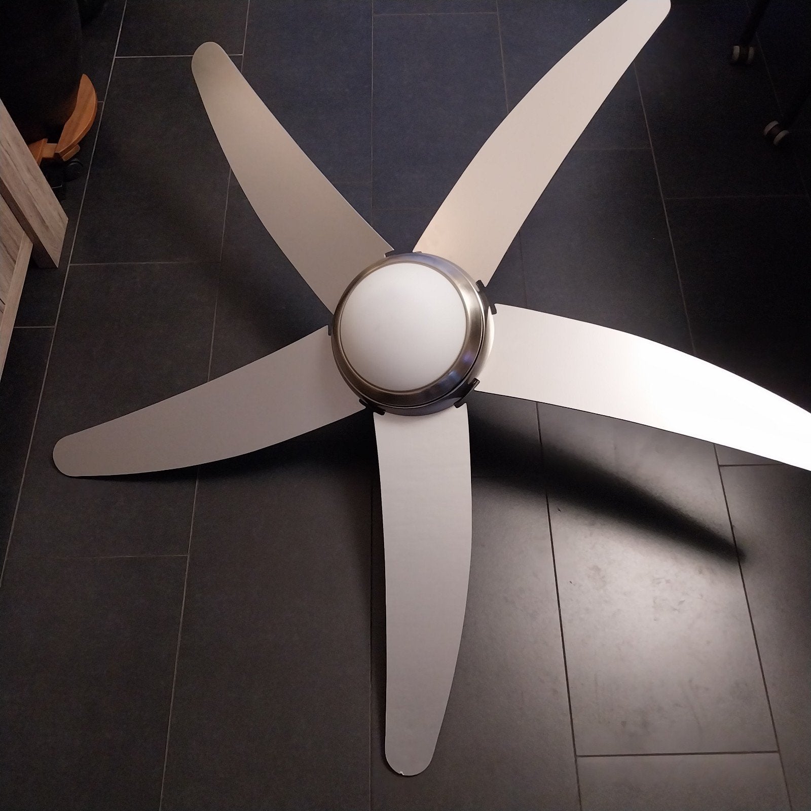Plafondventilator Belluno met afstandsbediening, Ophalen of Verzenden, Ventilator met afstandsbediening, Zo goed als nieuw, Plafondventilator
