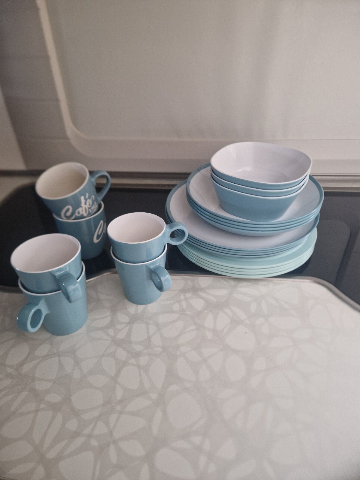 Metal servies, Caravans en Kamperen, Ophalen