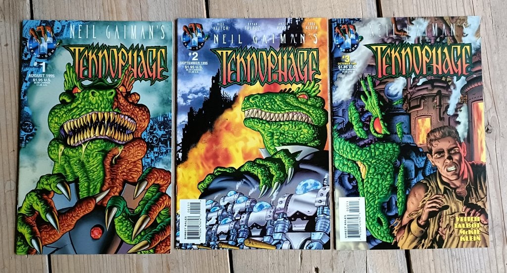 Neil Gaiman's Teknophage #1-10 (compleet), Boeken, Strips | Comics, Zo goed als nieuw, Complete serie of reeks, Amerika, Ophalen of Verzenden