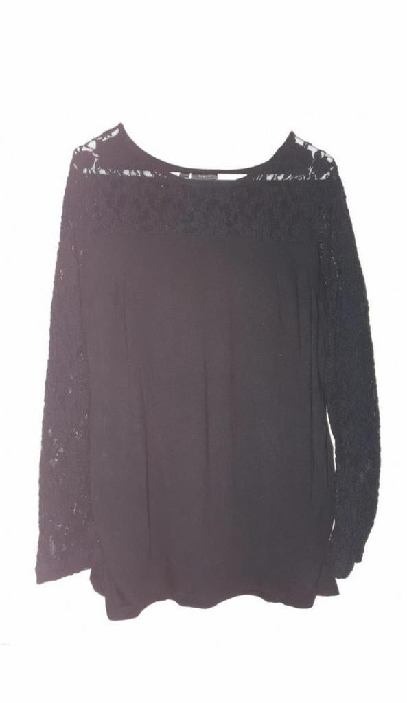 Truitje, Maat 38/40 (M), Bonprix, Zwart, Trui of Vest