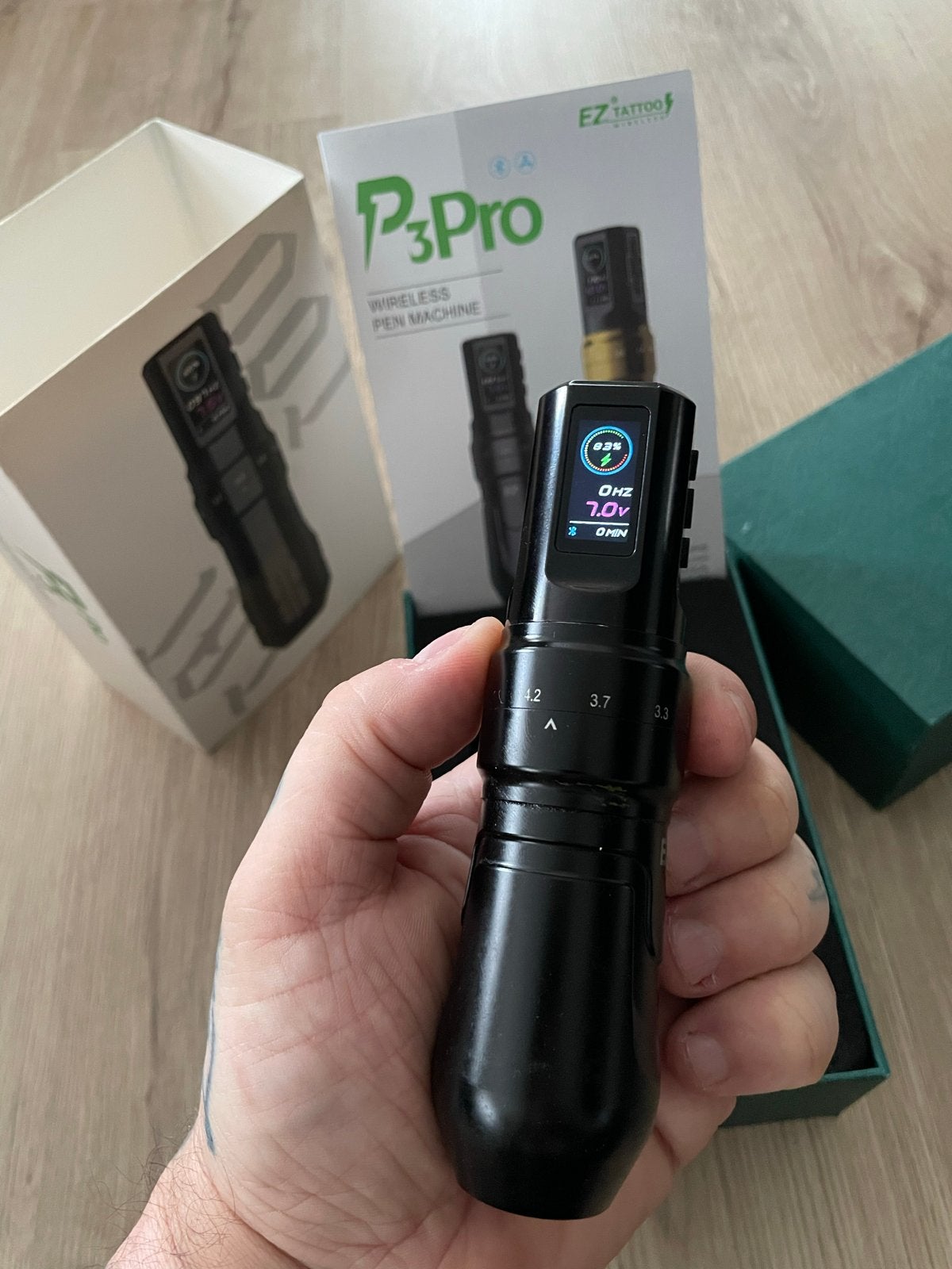 Draadloze EZ P3 Pro verstelbare tattoo machine, Ophalen of Verzenden, Zo goed als nieuw