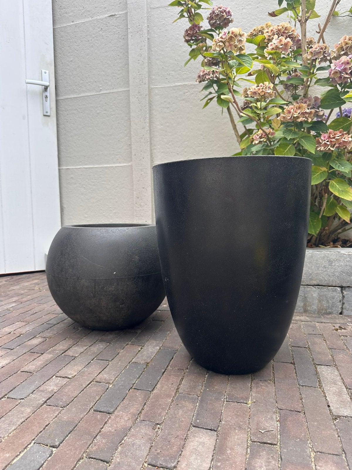 2x elho kunststof plantenbakken, Tuin en Terras, Ophalen, Zo goed als nieuw, Rond, Kunststof