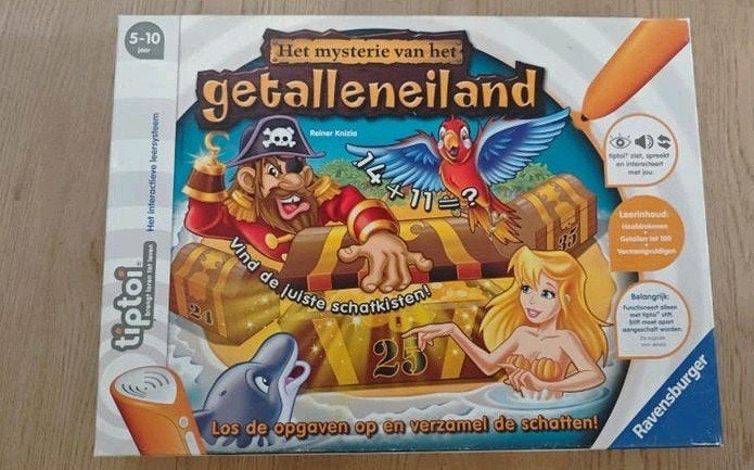 Ravensburger tiptoi het mysterie van het getalleneiland., Ophalen of Verzenden, Zo goed als nieuw, Ontdekken, Met geluid