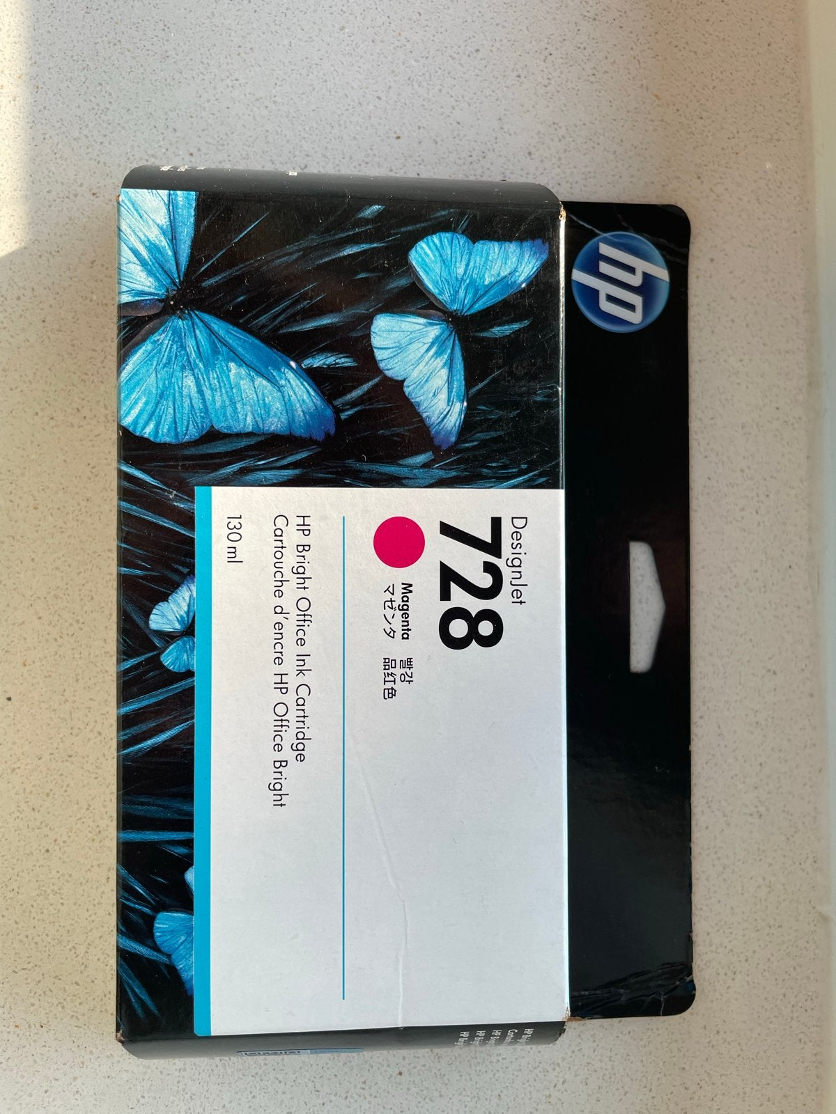 HP DesignJet 728 Magenta Inktcartridge 130ml, Ophalen of Verzenden, Nieuw, Cartridge