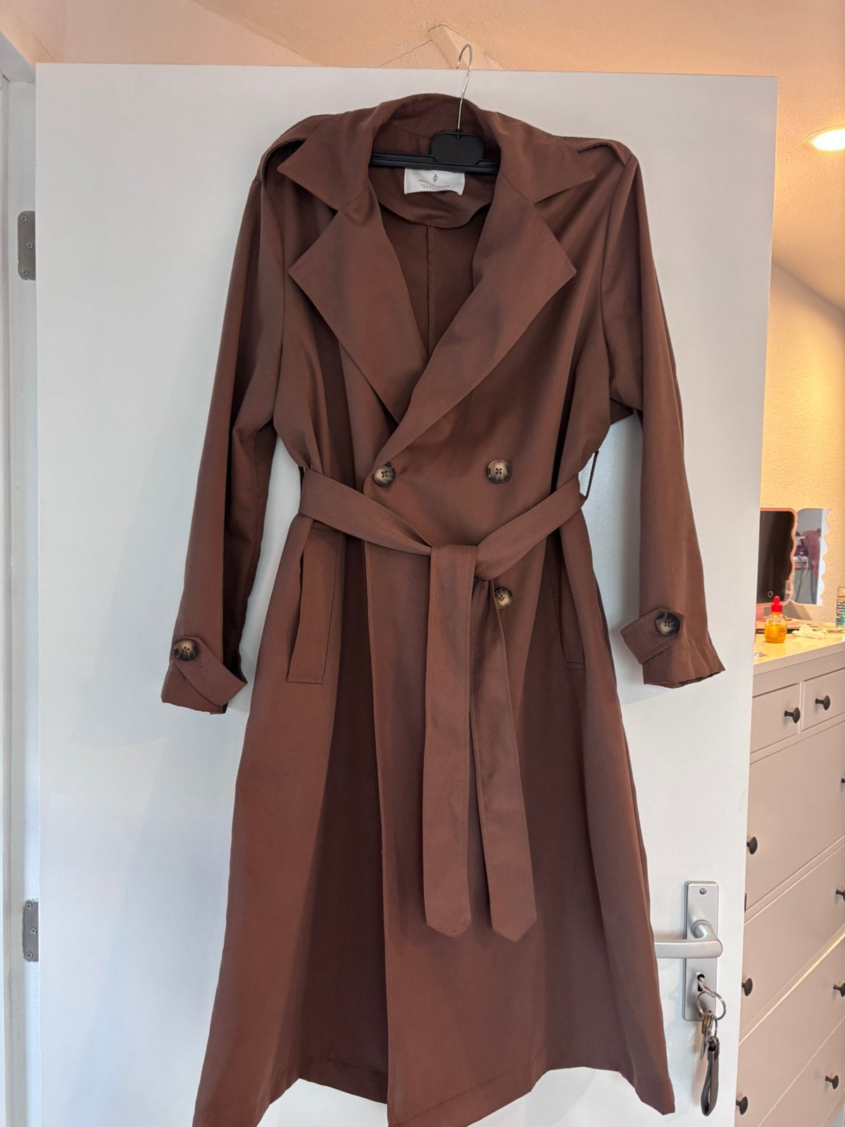 Stradivarius Trenchcaot, Kleding | Dames, Jassen | Zomer, Ophalen of Verzenden, Zo goed als nieuw, Maat 36 (S), Bruin