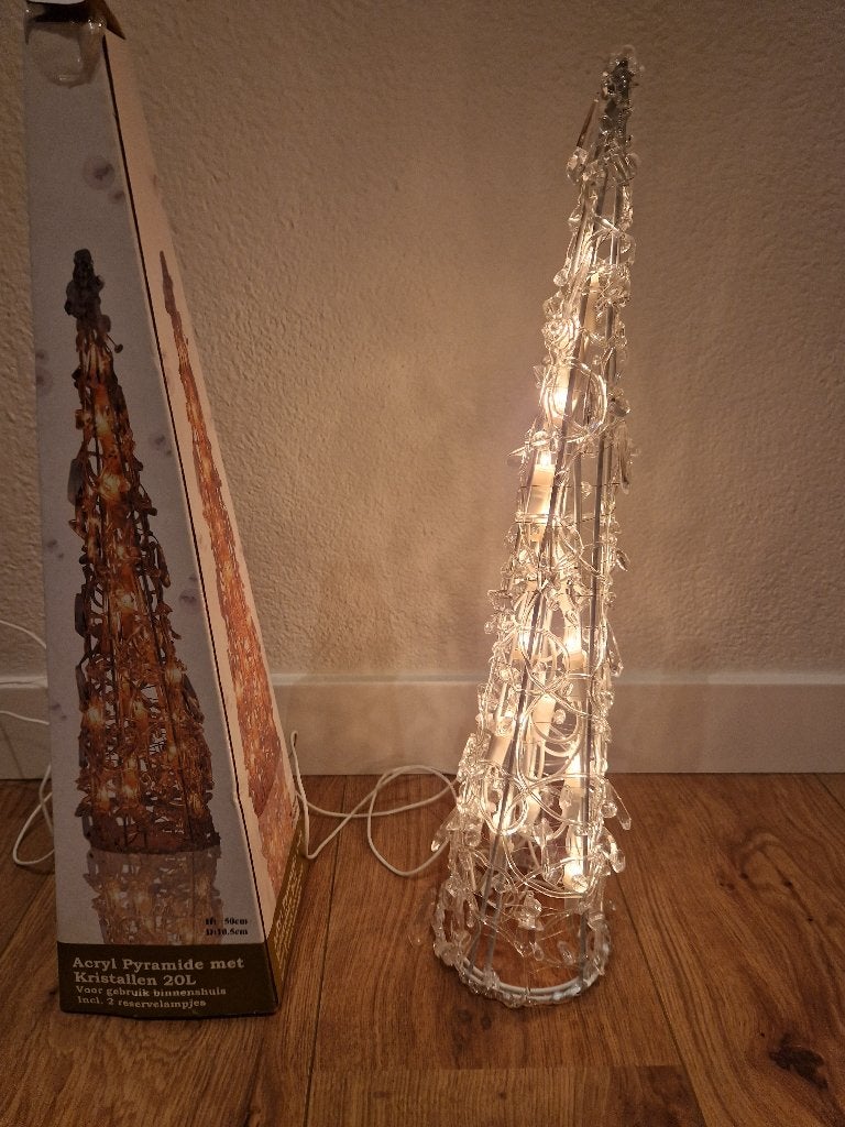 Kerst acryl piramide, Ophalen of Verzenden, Nieuw