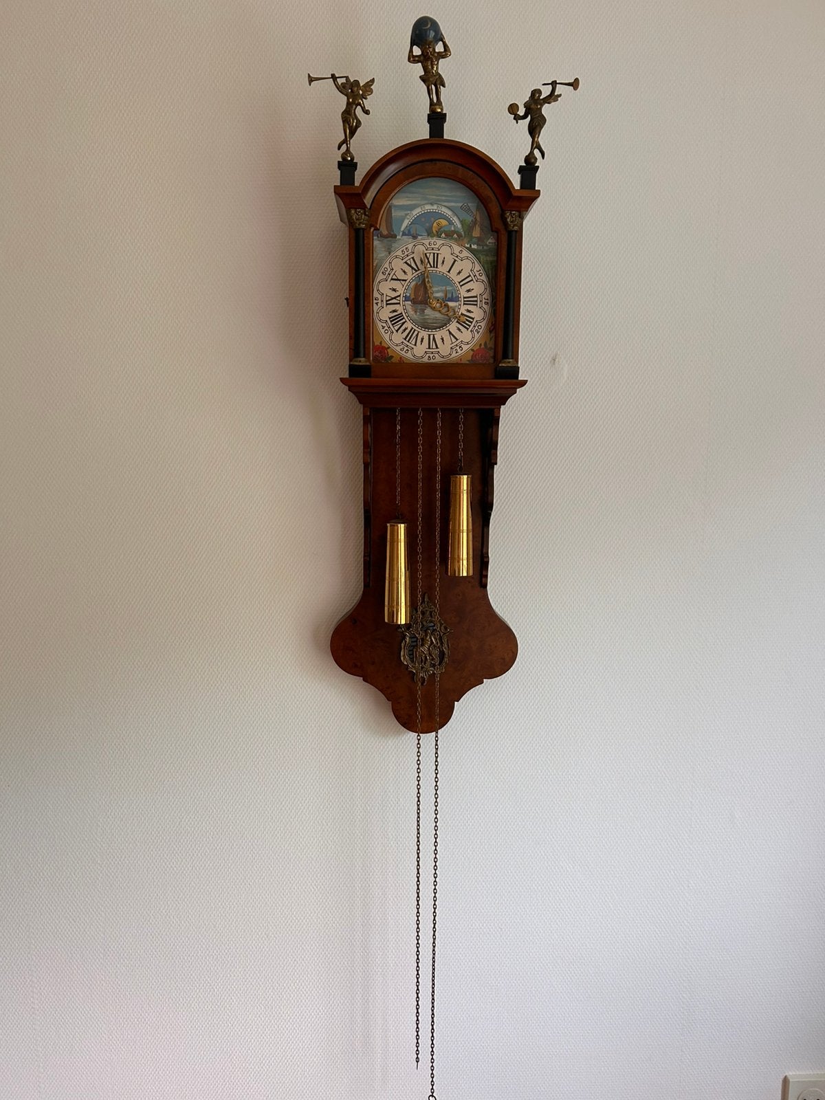 Antieke wandklok, Ophalen of Verzenden