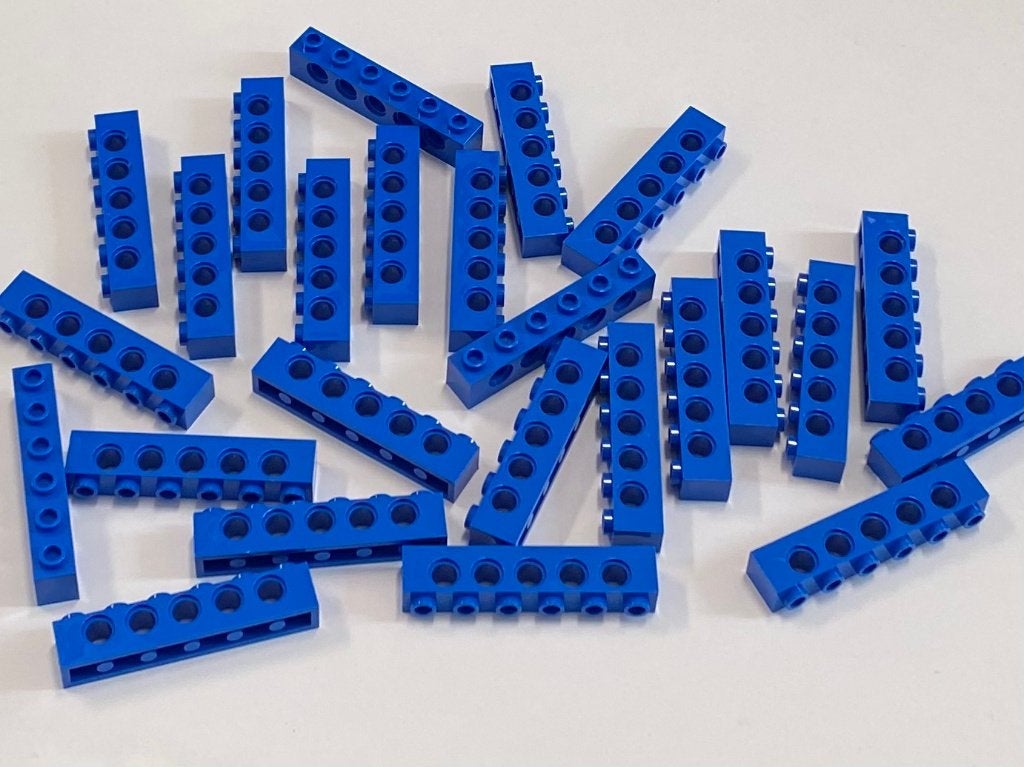 Partij 25x nieuwe 1x6 Lego Technic balken in diverse kleuren, Overige thema's, Lego, Nieuw, Ophalen of Verzenden