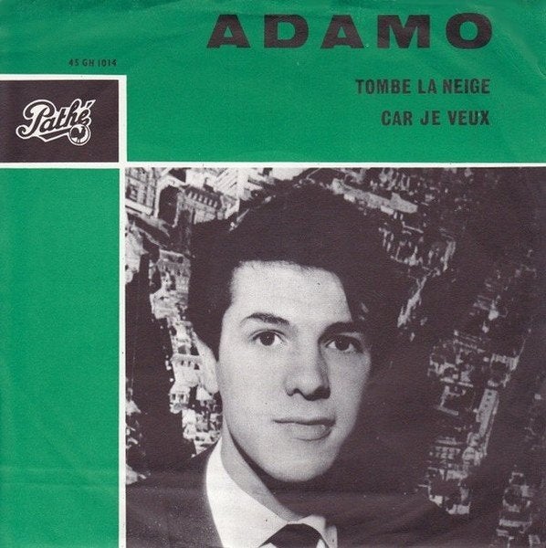 Ruil of koop Adamo "Tombe La Neige" (1964 Pathé), Cd's en Dvd's, Gebruikt, 7 inch, Pop, Fotohoes