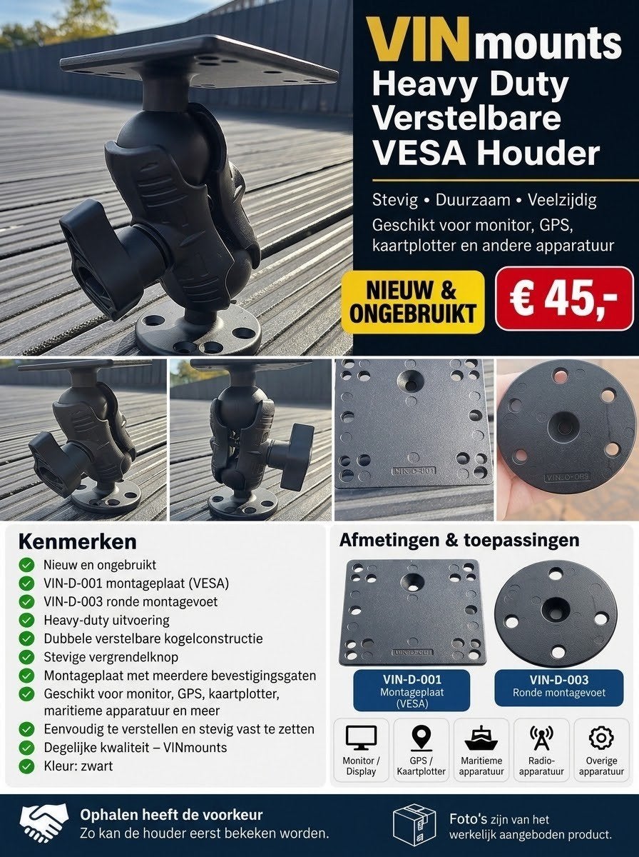 VINmounts Heavy Duty Verstelbare VESA Houder - NIEUW, Ophalen of Verzenden, Nieuw