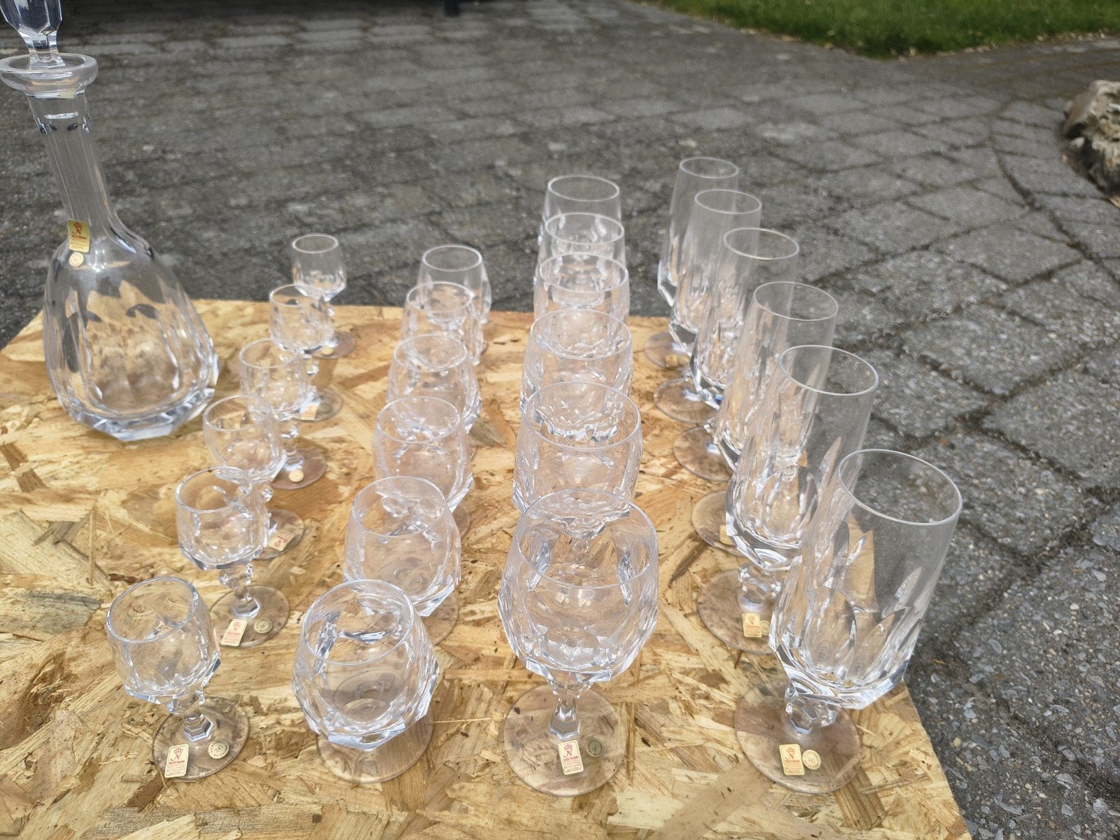 Kristallen glazen, Glas of Glazen, Nieuw, Ophalen of Verzenden, Glas