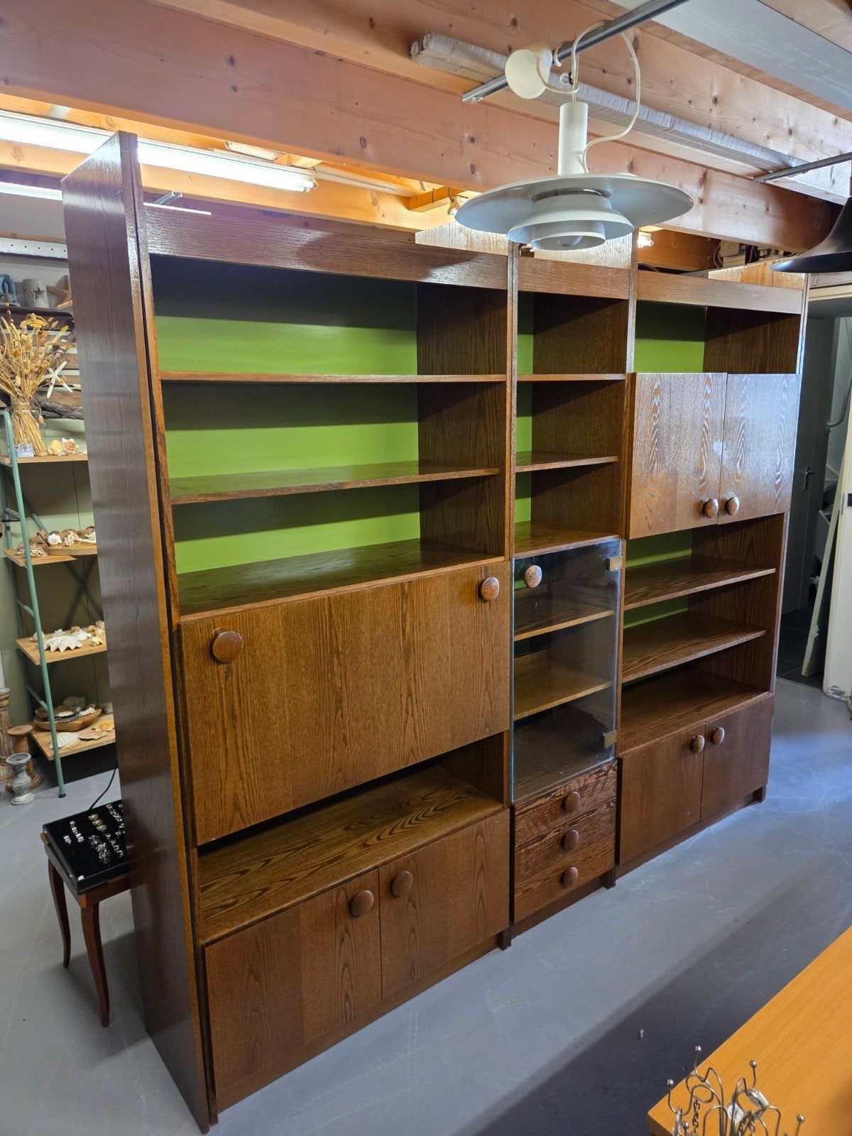 Vintage retro wandmeubel, kast, drankenkast, Huis en Inrichting, Kasten | Wandmeubels, Ophalen, Gebruikt, 25 tot 50 cm, 200 cm of meer