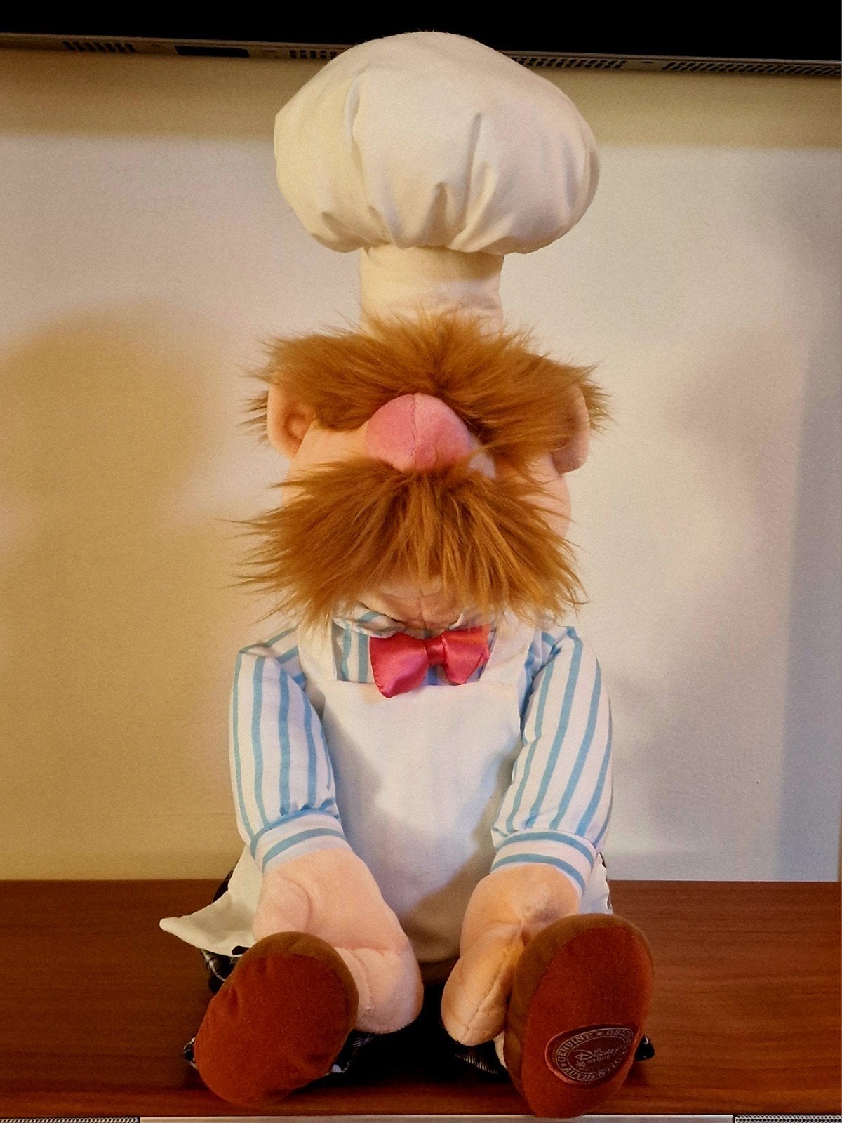 50cm grote Swedish Chef Pop Jim Henson Muppets Muppet Show, Ophalen of Verzenden, Zo goed als nieuw, Pop, Levensecht of Reborn