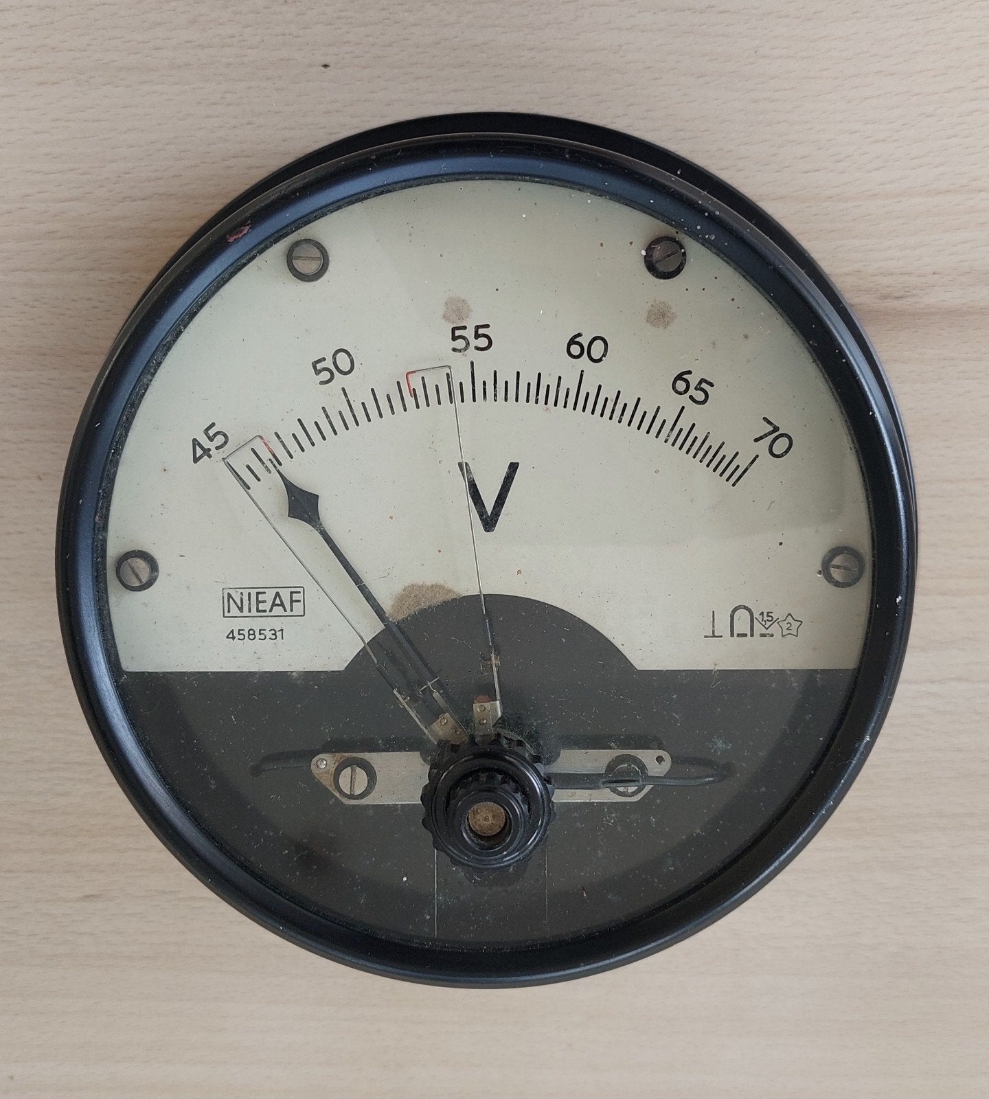 Vintage analoge voltmeter, Ophalen of Verzenden, Gebruikt