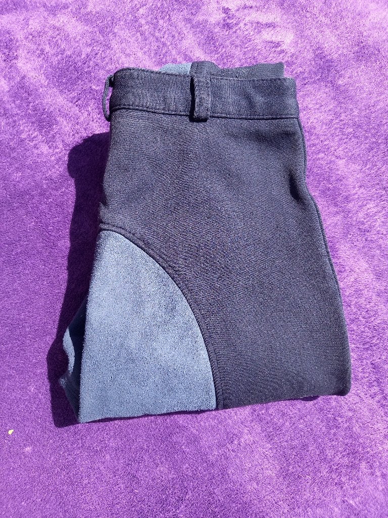 Rijbroek lederen zitvlak, Blauw, Gebruikt, S, Sneldrogend