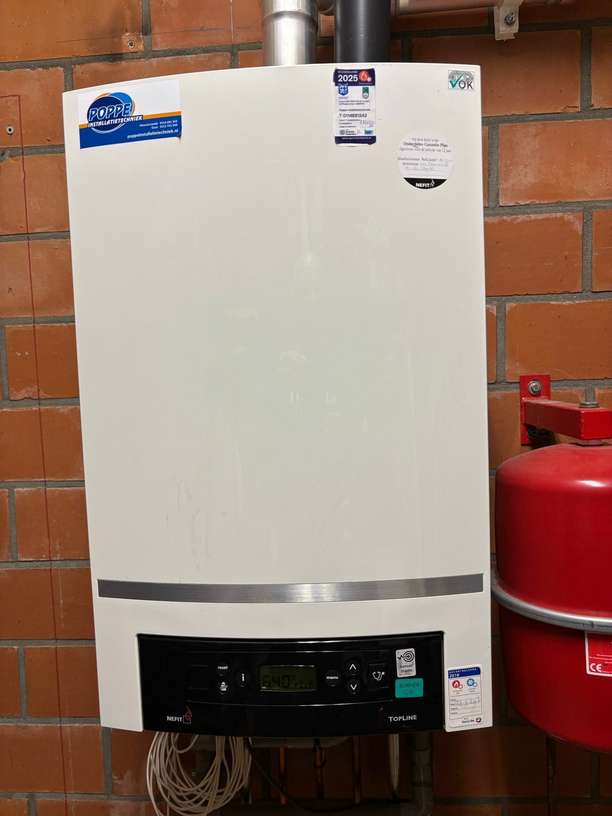 Nefit TopLine Compact HRC CV-ketel met Nefit Easy thermostaa, Ophalen, Gebruikt, Hoog rendement (Hr), Cv-ketel of Combi-ketel