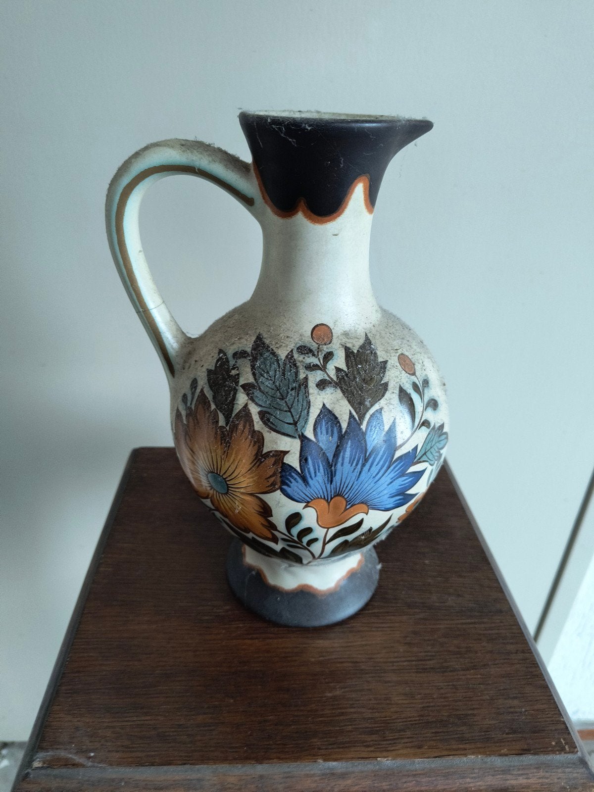 Vintage Flora Gouda Handwerk vaas/kan, Ophalen