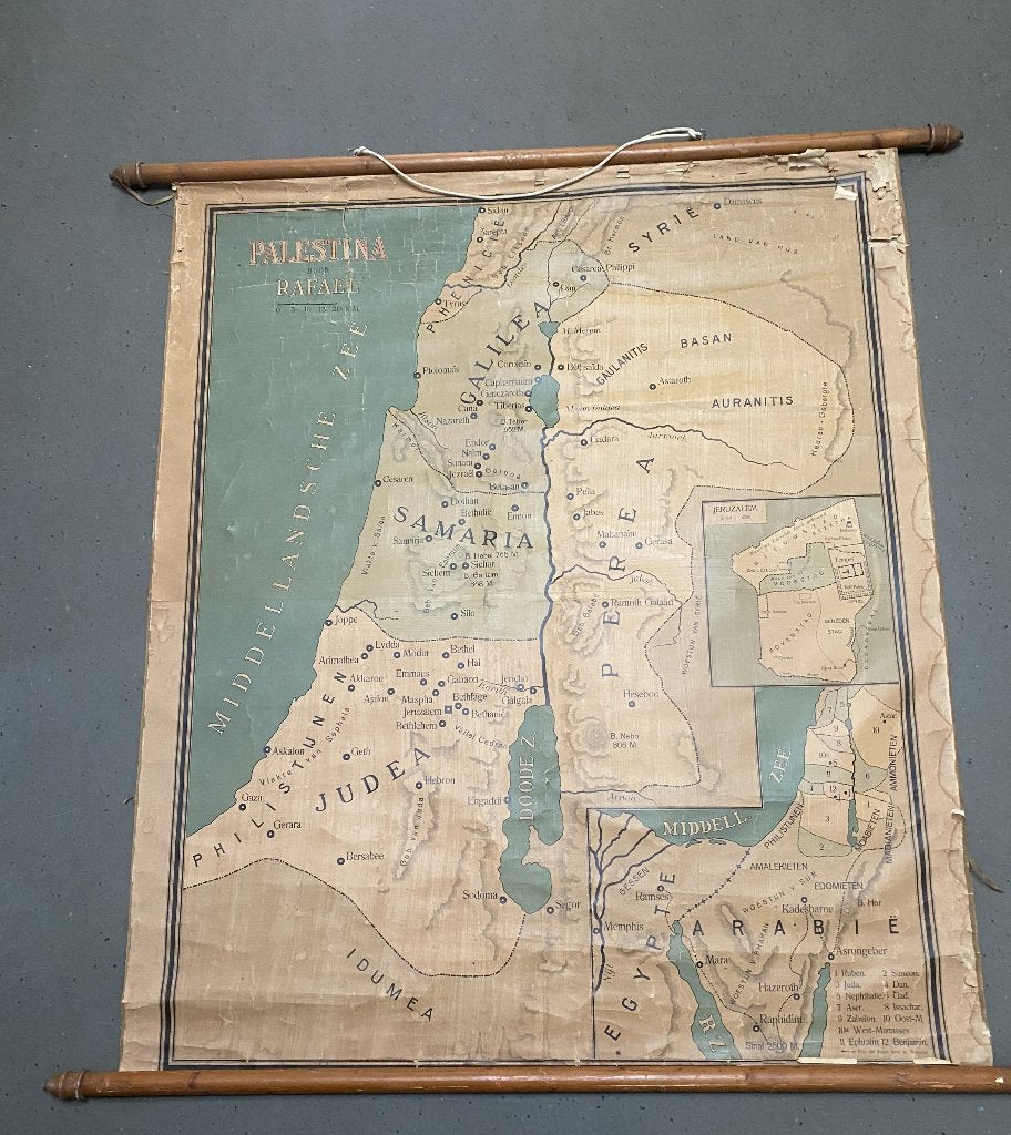 Oude schoolplaat van Israël, Ophalen, Geschiedenis