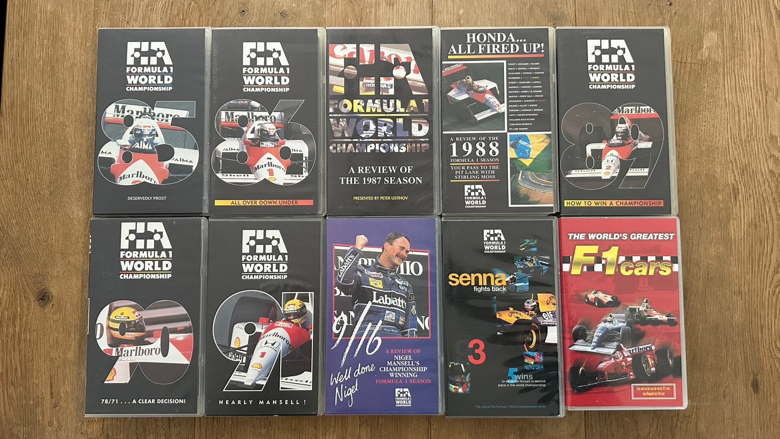 F1 FIA jaaroverzicht 1985 t/m 1993, Auto- en motorsport, Ophalen of Verzenden, Gebruikt, Engels