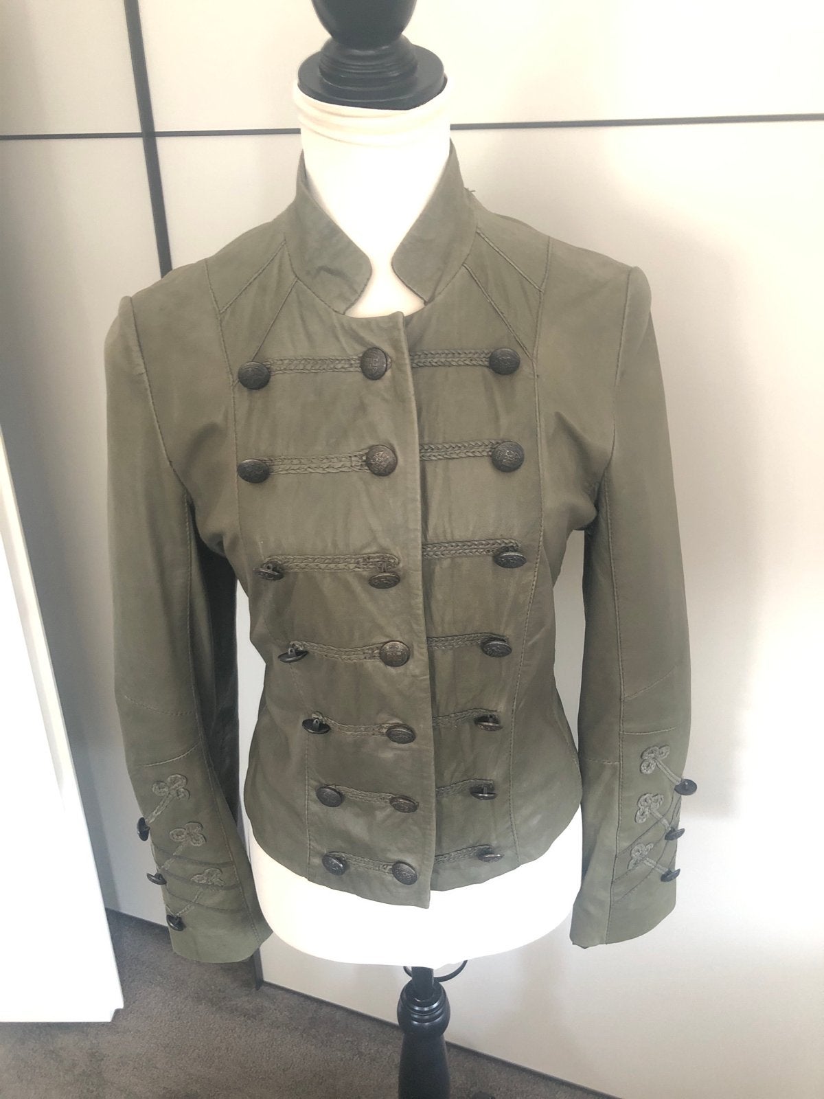 Betty Barclay Leren Jasje - Militair Stijl - Maat 40, Ophalen of Verzenden, Zo goed als nieuw, Maat 38/40 (M), Groen