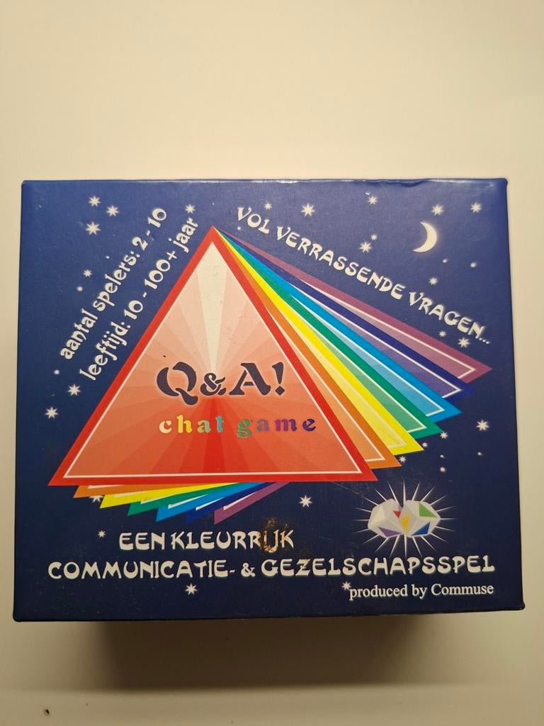 Q & A chat game.Ned.Talig. Nieuwstaat!Vol verrassende vragen, Vijf spelers of meer, Ophalen of Verzenden, Zo goed als nieuw, Commuse