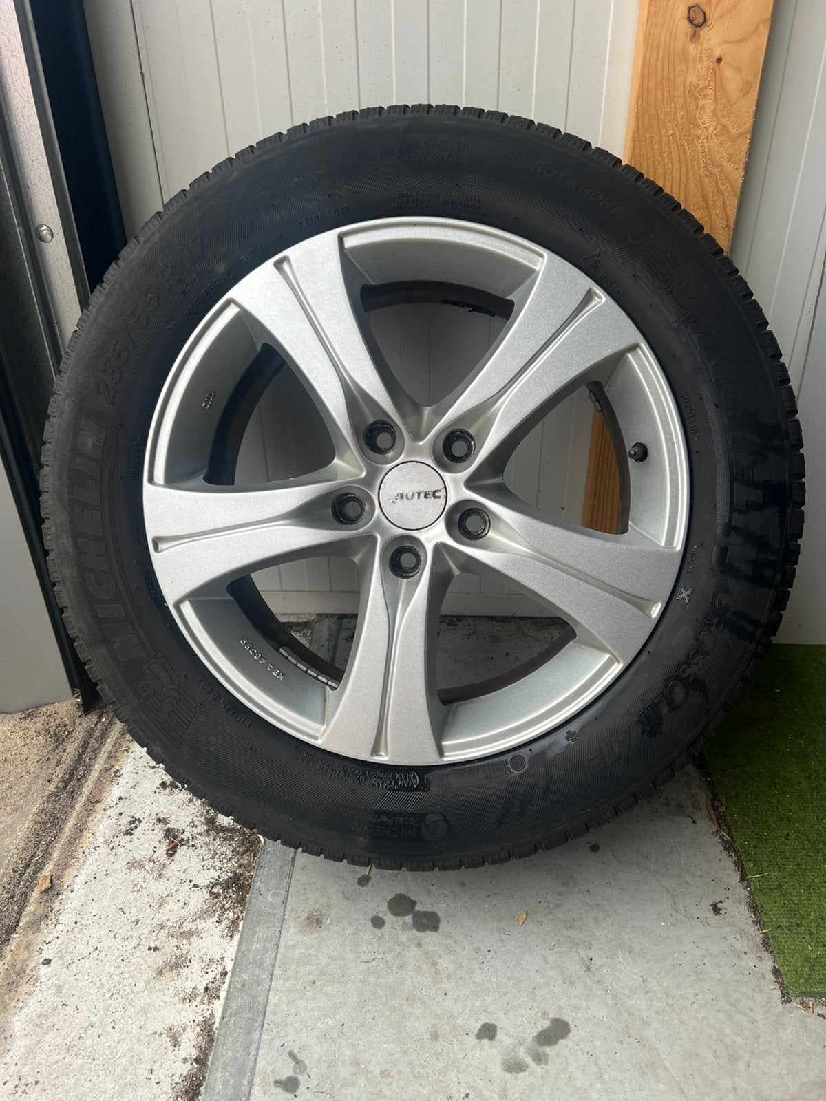4x Autec 17inch lichtmetaal + Michelin CrossClimate XL band, Ophalen, 17 inch, 235 mm, All Season