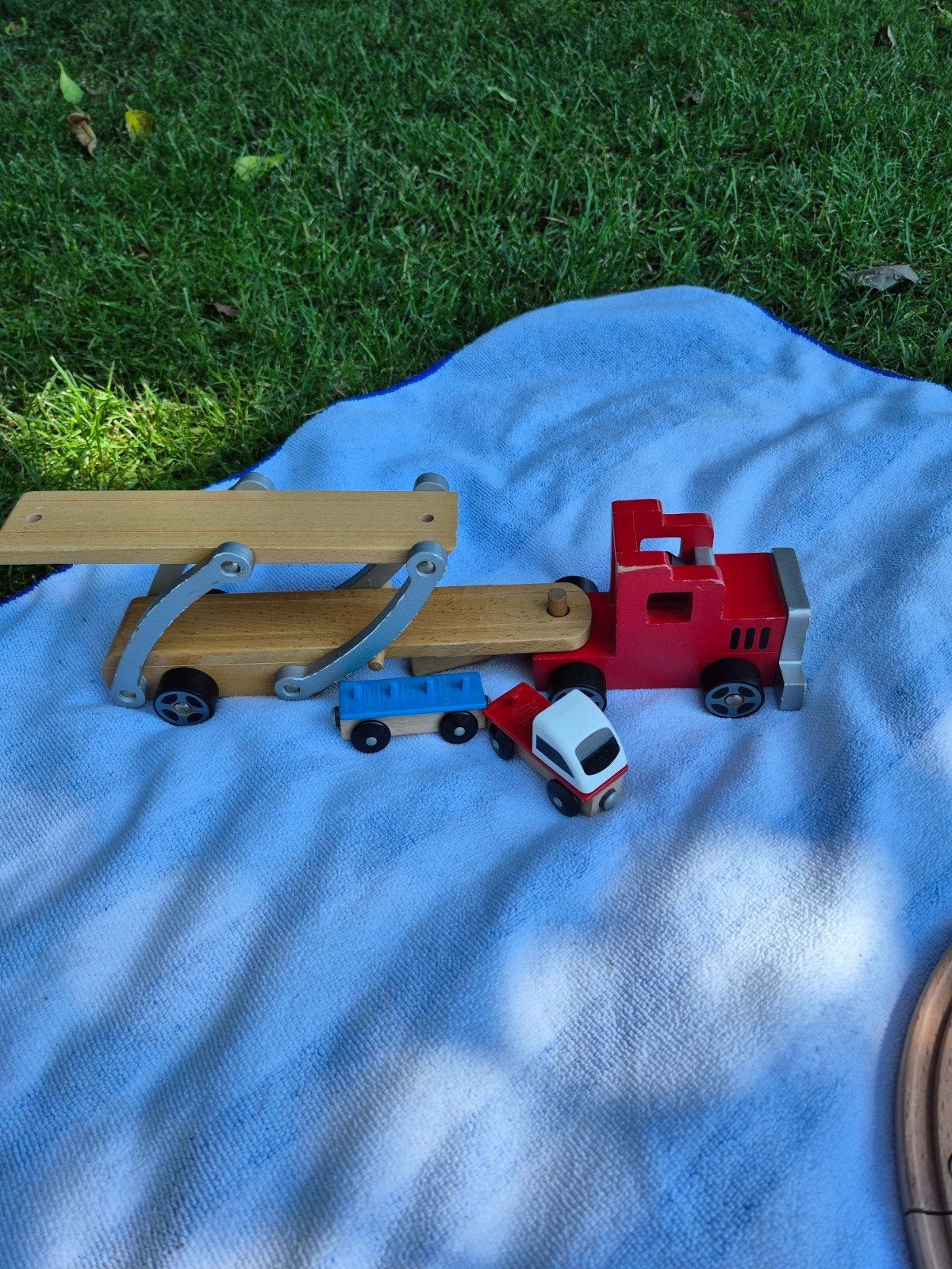 Houten trailer, Ophalen