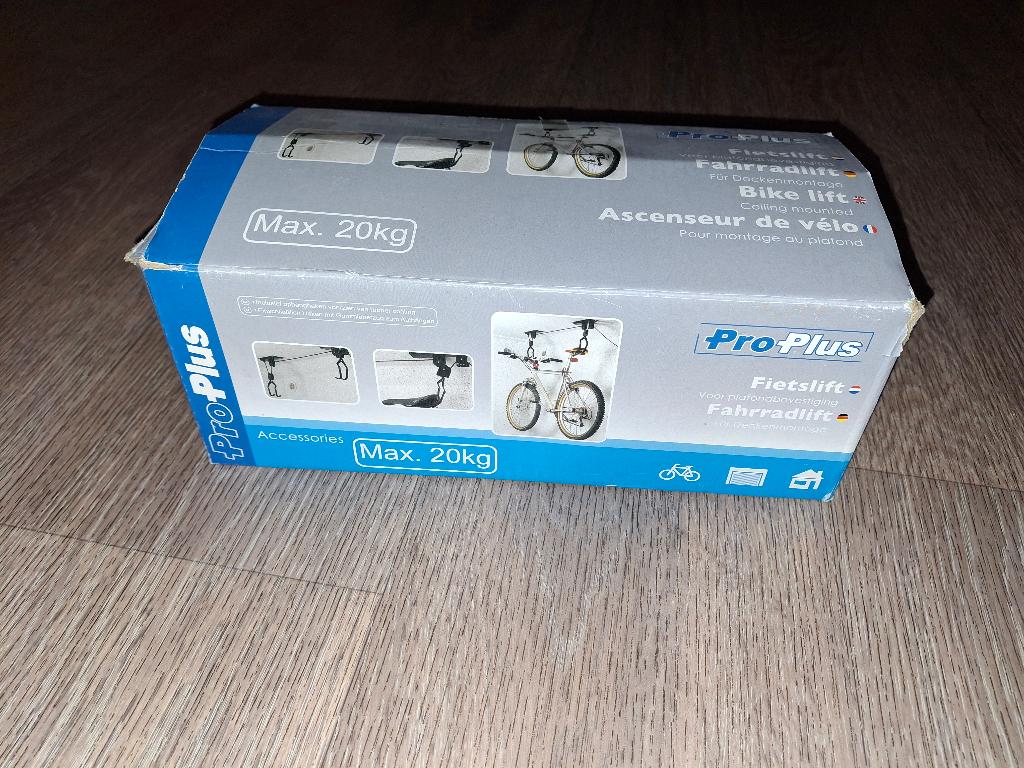 fietslift fiets ophangen, Ophalen, Nieuw