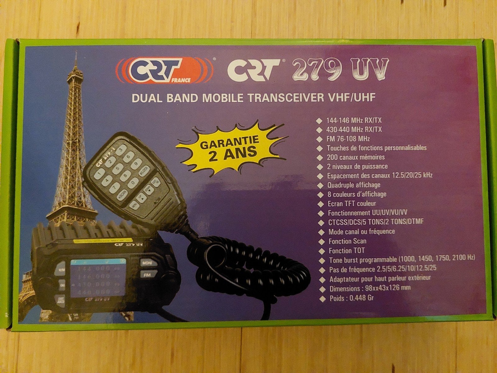CRT 279 UV Dual Band Mobiele Transceiver, Ophalen of Verzenden, Zo goed als nieuw