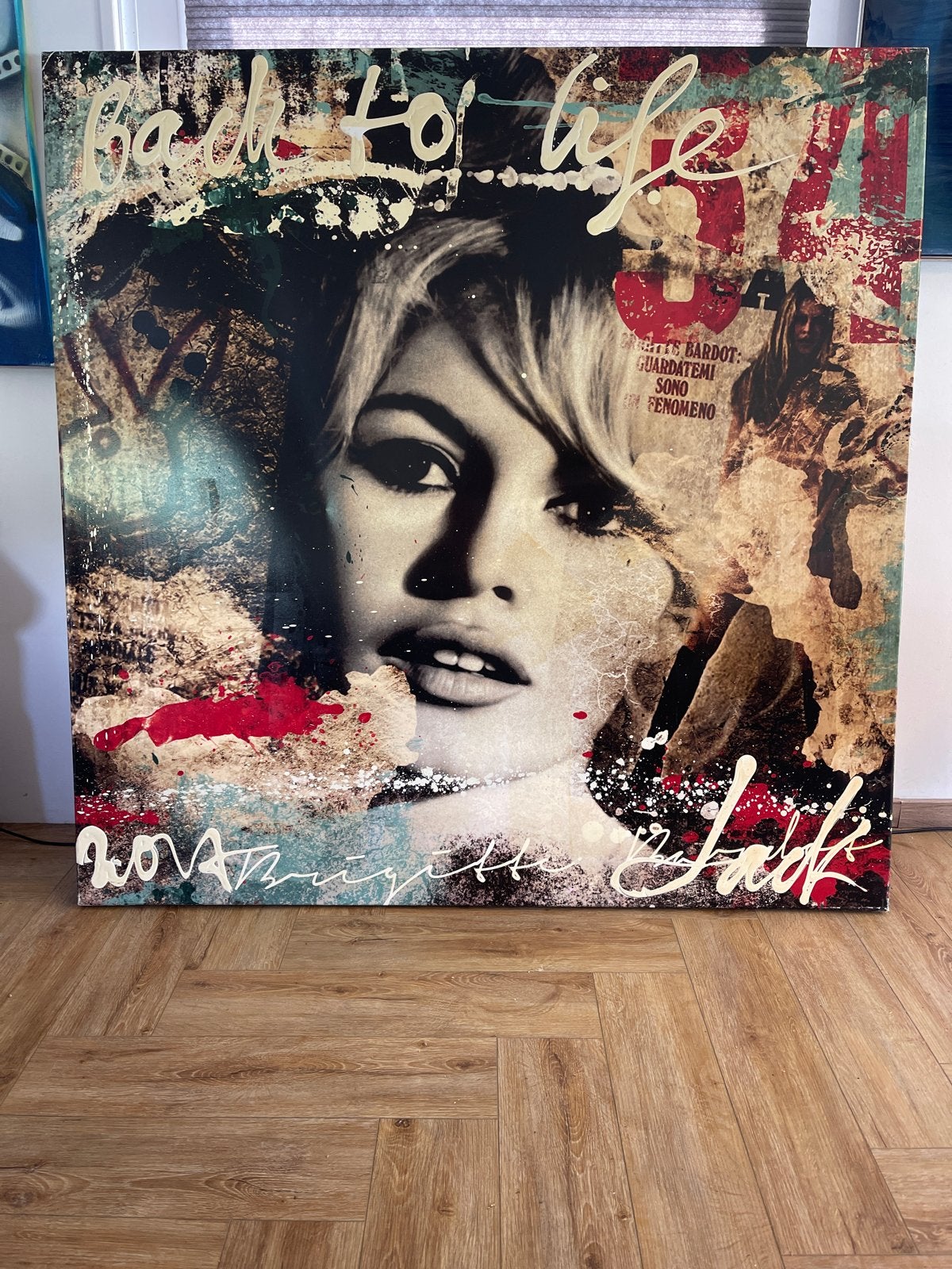 Jack liemberg  - 'Back to Life' 140 x 140, Antiek en Kunst, Ophalen of Verzenden