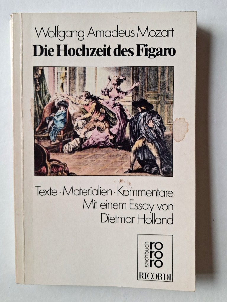 Nozze di Figaro / Hochzeit des Figaro tekst en analyses, Ophalen of Verzenden, Gelezen, Artiest