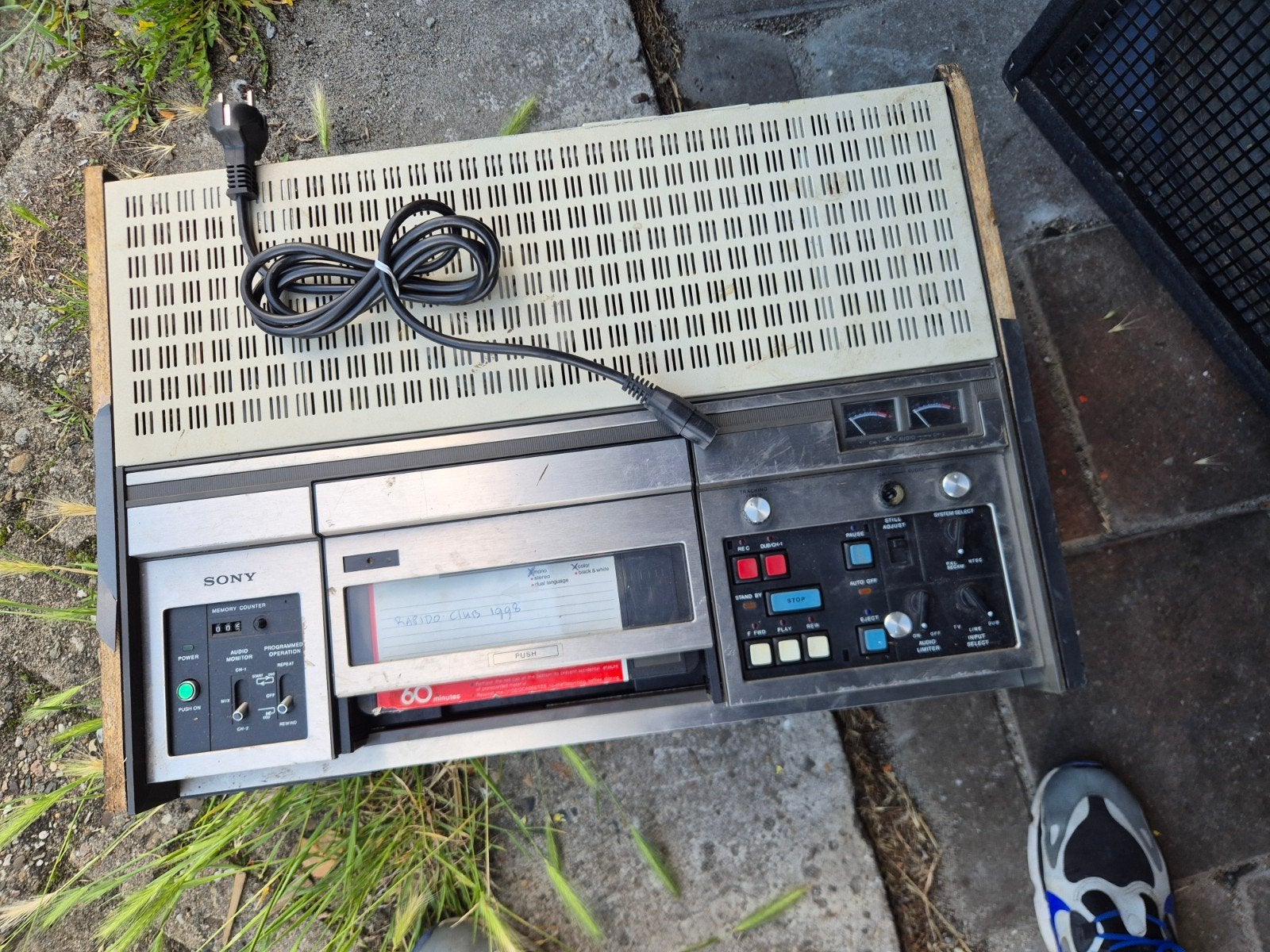 Vintage Sony Videocassette Recorder VCR, Ophalen of Verzenden, Gebruikt, Overige typen