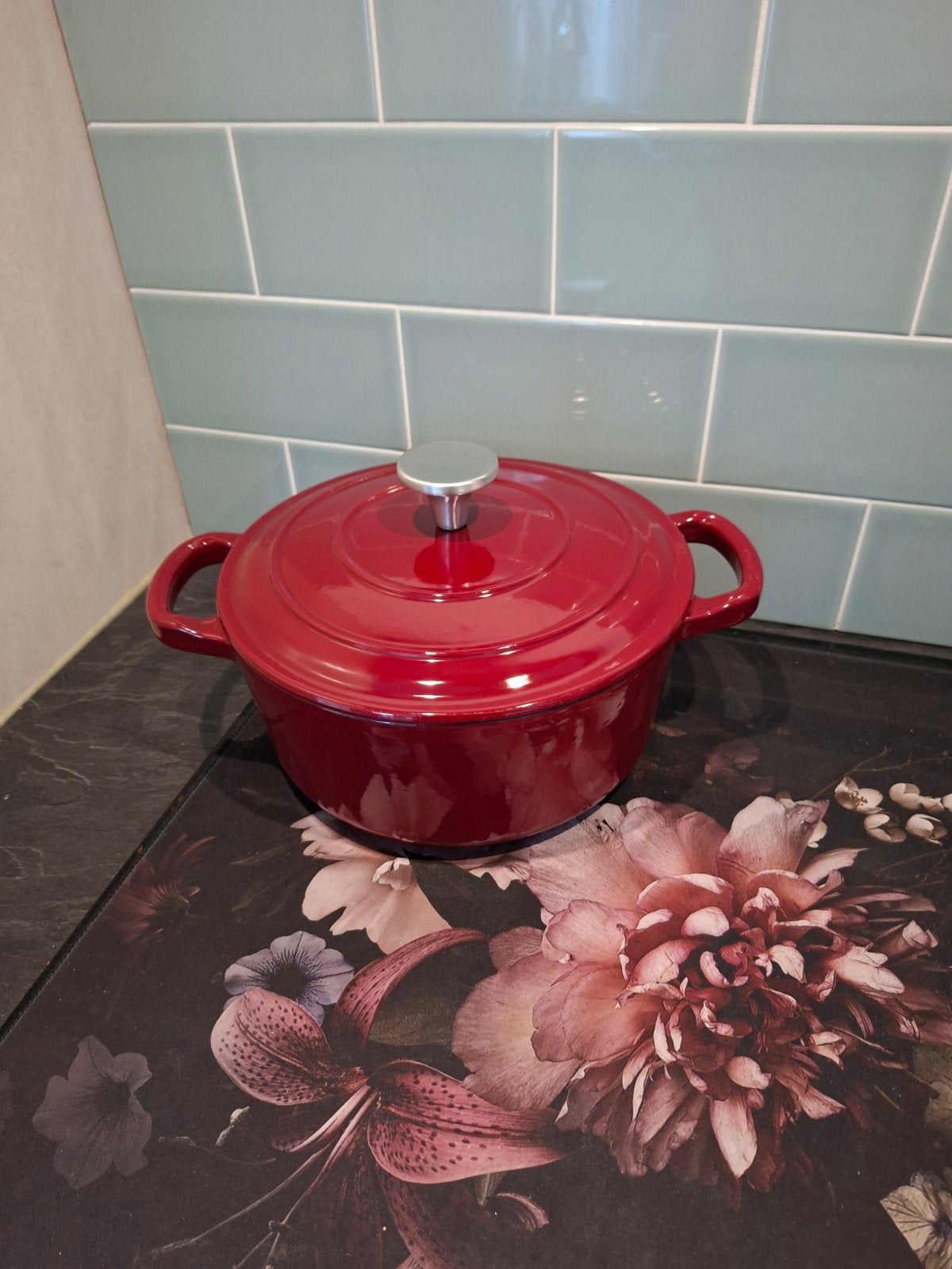 gietijzeren pan rood Hema, Ophalen, Nieuw, Geschikt voor inductie, Overige merken