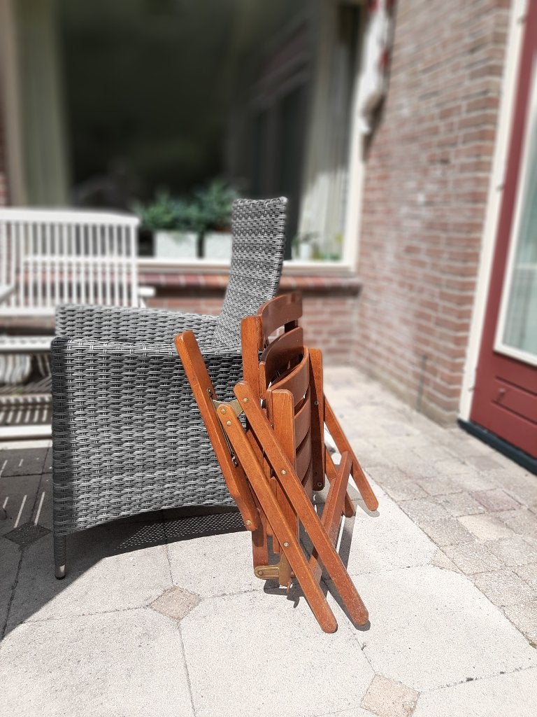 Tuinstoelen, Ophalen, Gebruikt, Hout, Verstelbaar