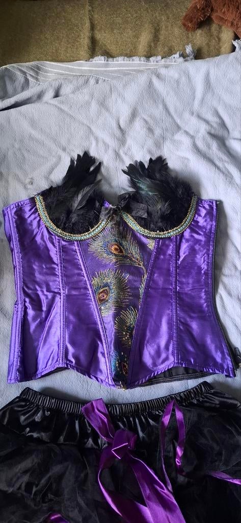 Burlesque Verkleedpakje - corset, Maat 38/40 (M), Carnaval, Ophalen of Verzenden, Kleding