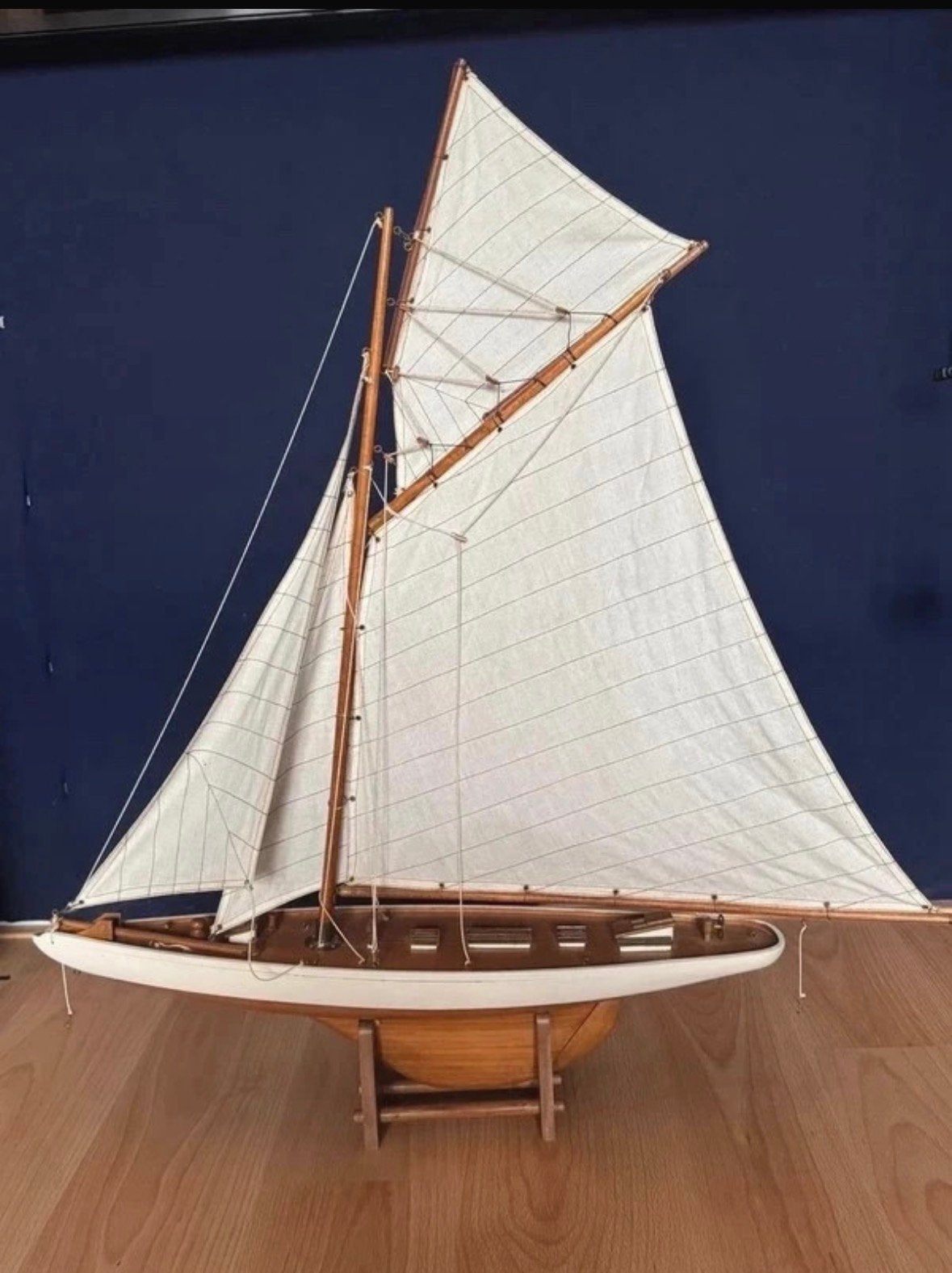 Decoratieve zeilboot 62 cm lengte 82 cm hoogte, Hobby en Vrije tijd, Modelbouw | Boten en Schepen, Ophalen of Verzenden, Gebruikt