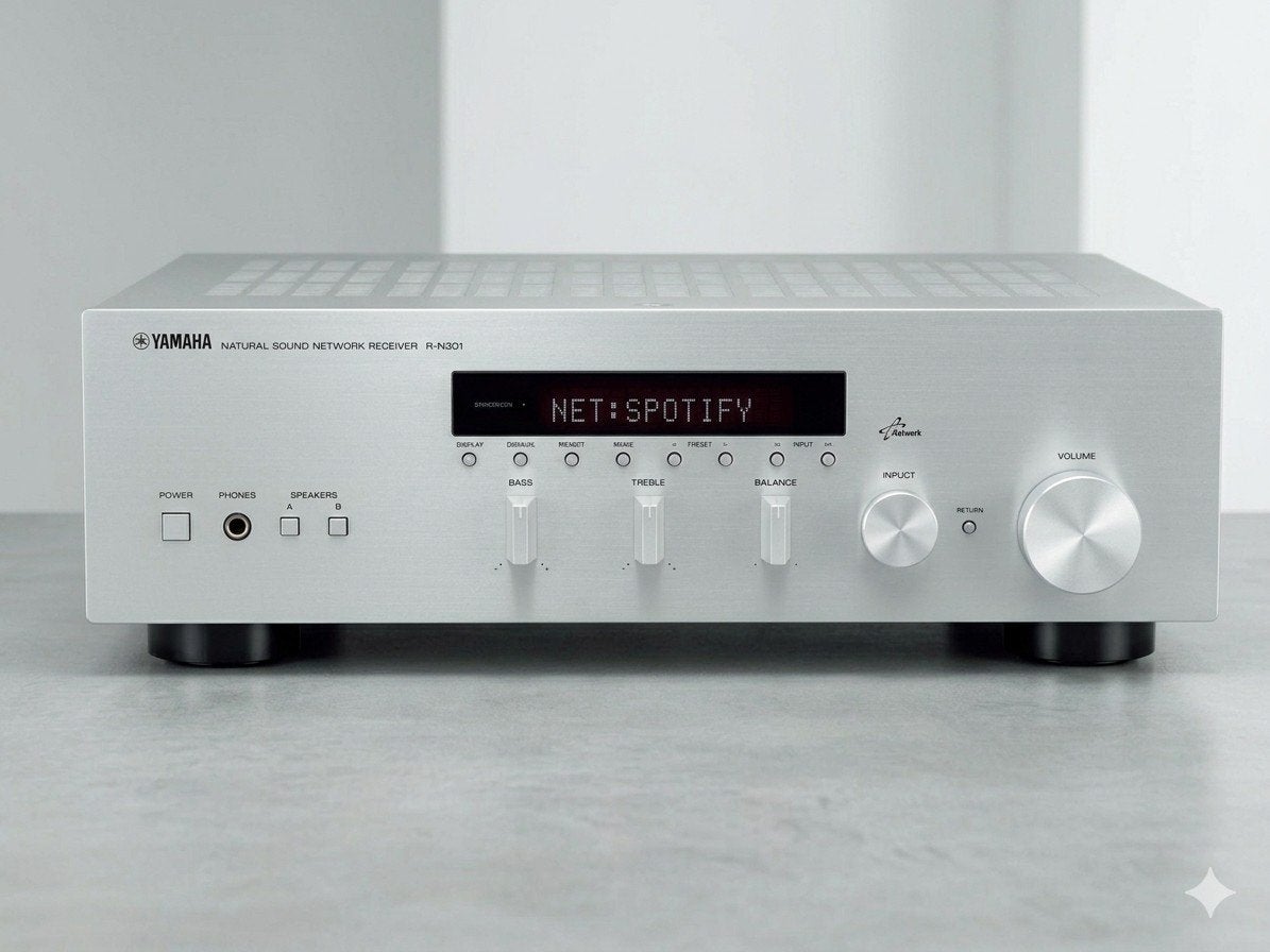 Yamaha Spotify R-N301 Natural Sound Netwerk Receiver, Yamaha, Ophalen of Verzenden, Zo goed als nieuw, 60 tot 120 watt