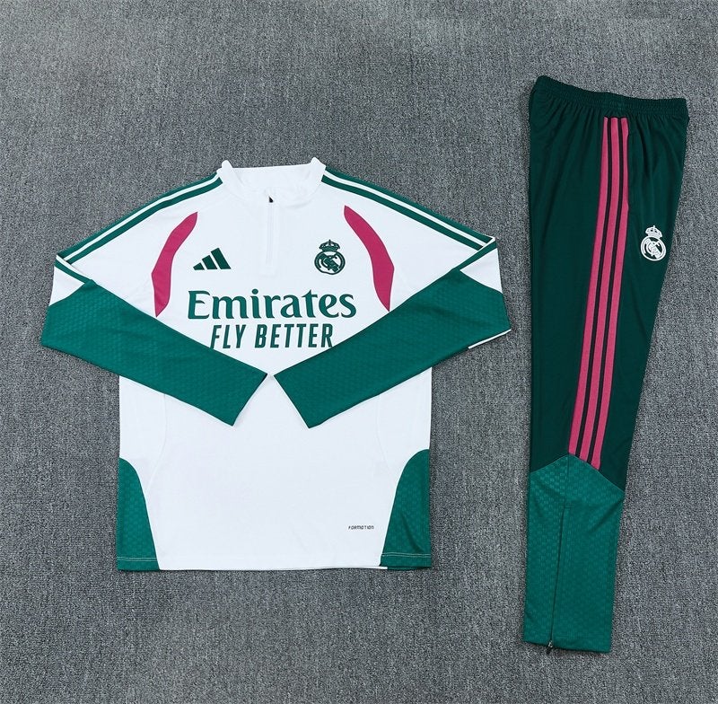 Real Madrid trainingspak wit-groen | M en L, Ophalen of Verzenden, Nieuw, Trainingspak