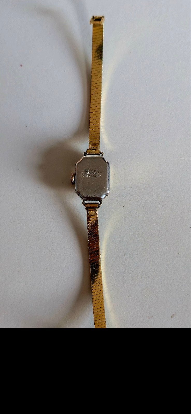 ​Vintage Lincoln dameshorloge – 17 Jewels – Rolled Gold 20 M, Ophalen, Gebruikt, Leer, Overige merken
