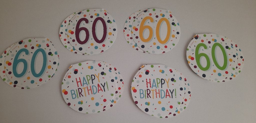 Te koop feestversiering voor 60 jarige, Ophalen of Verzenden, Zo goed als nieuw, Versiering, Verjaardag