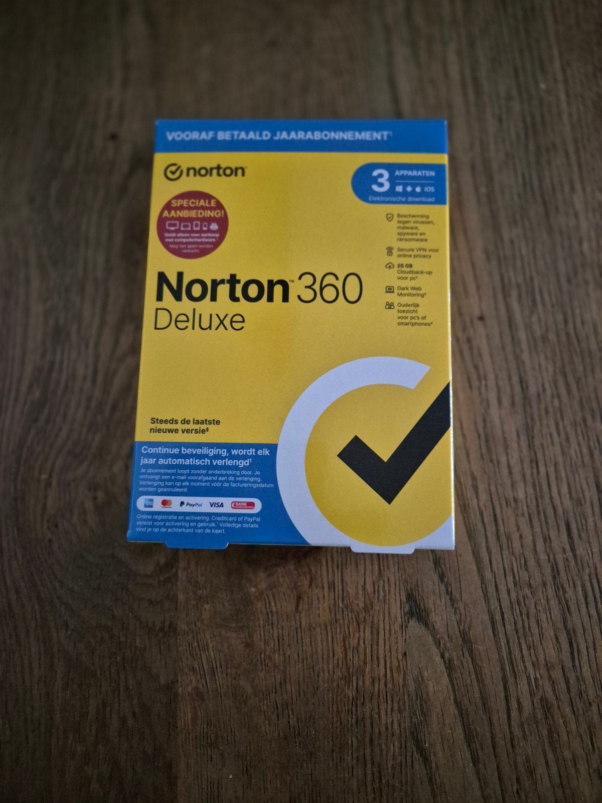 Norton 360 Deluxe - Ongebruikte Licentiesleutel, Computers en Software, Antivirus- en Beveiligingssoftware, Ophalen of Verzenden