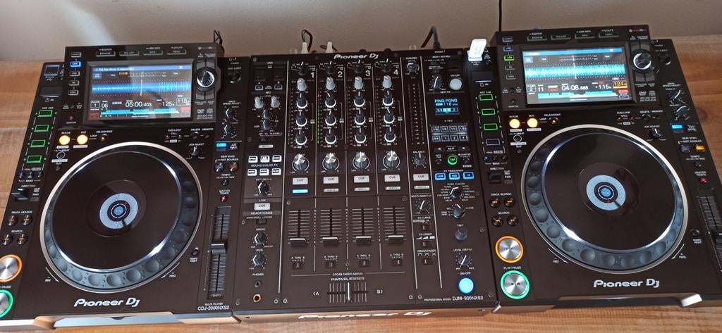 2 x cdj 2000 nxs2 djm 900 nxs2 flightcase pioneer dj set, Ophalen, Zo goed als nieuw, Pioneer
