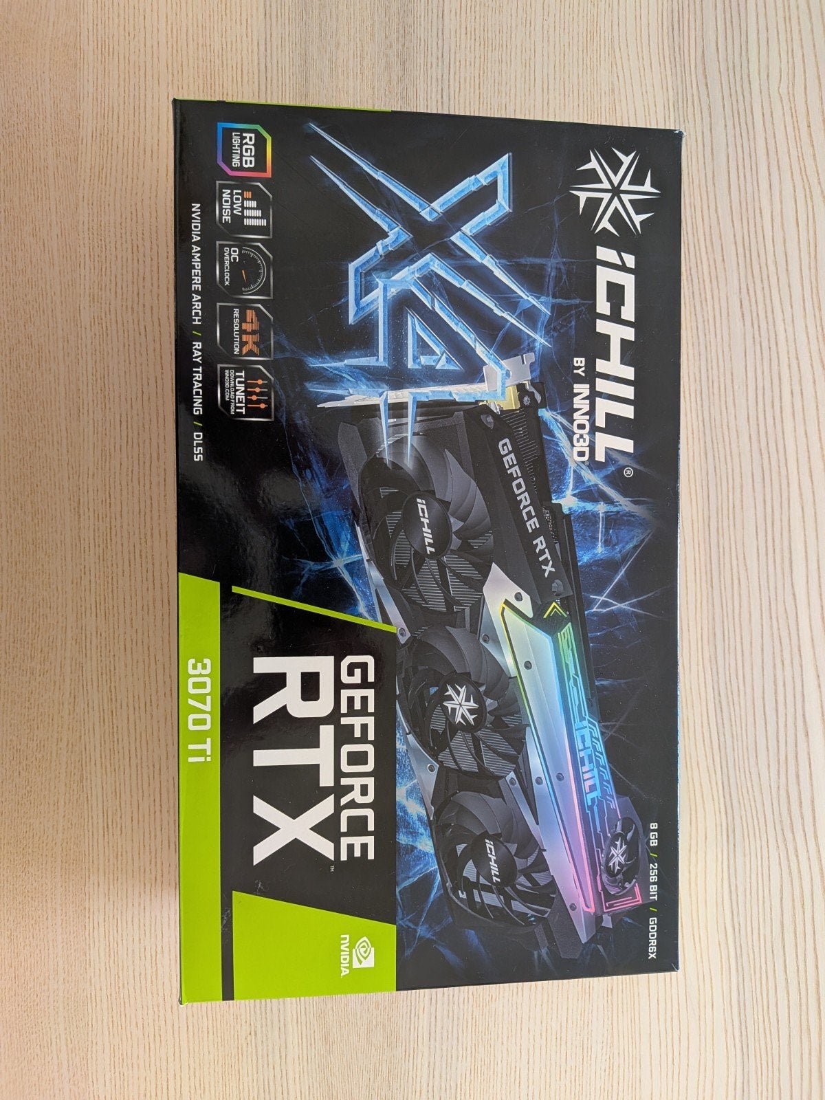 Inno3D GeForce RTX 3070 Ti iCHILL X4,, Computers en Software, Videokaarten, Nieuw, Nvidia, PCI-Express 4.0, GDDR6, HDMI, DisplayPort
