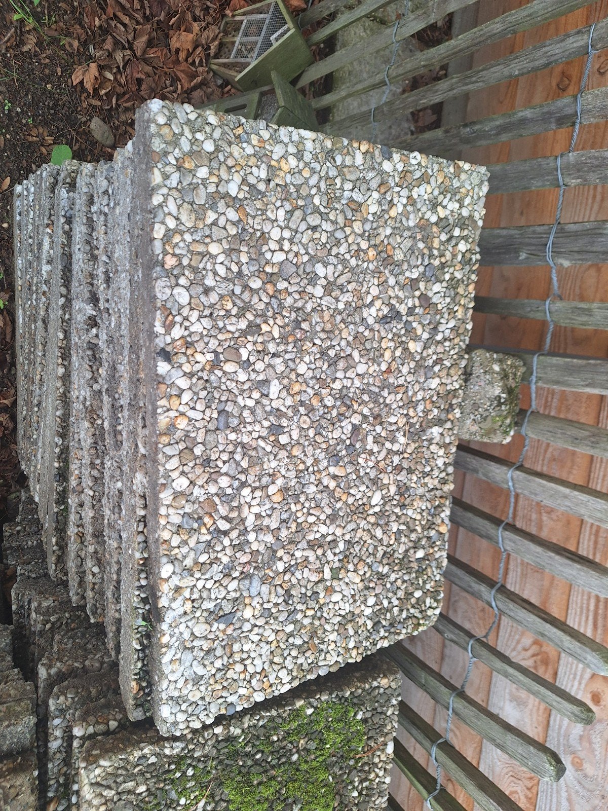 grindtegels 60x40cm, Ophalen, Gebruikt, Beton, Terrastegels