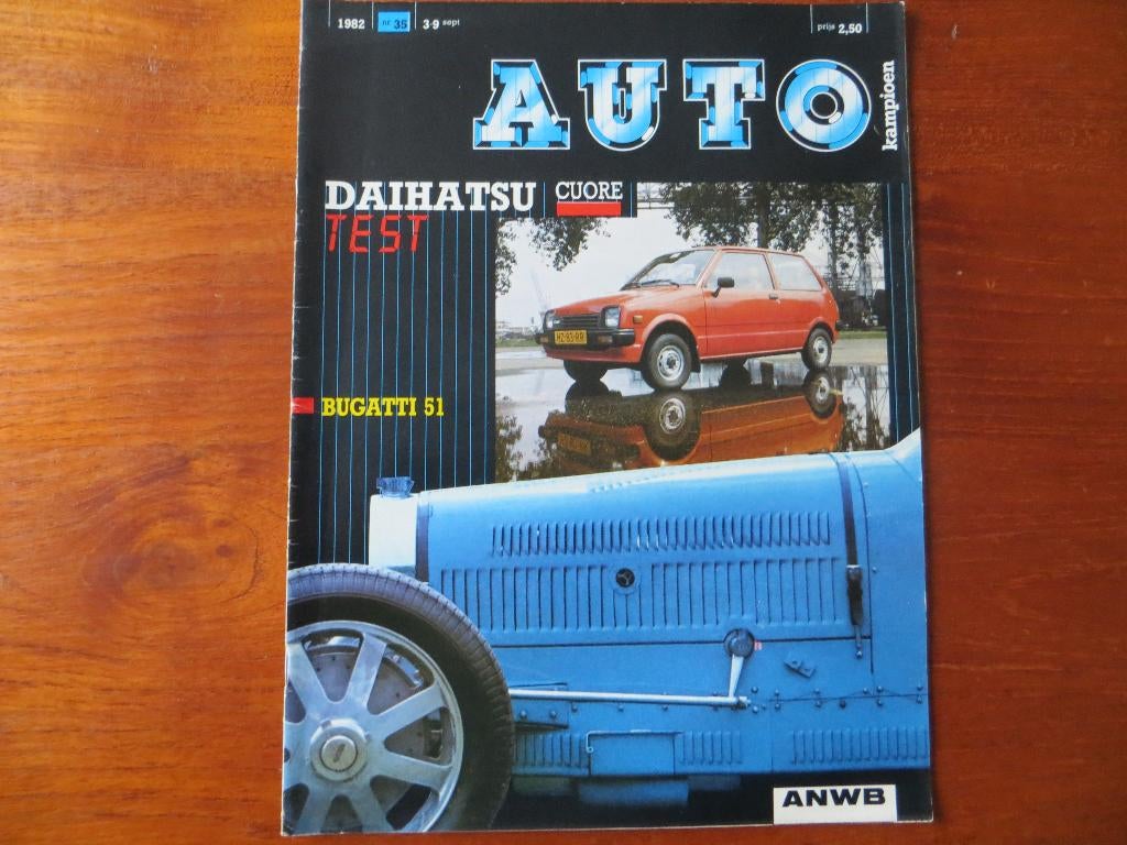 Autokampioen 35 1982 Daihatsu Cuore, Bugatti 51, Audi 100, Ophalen of Verzenden, Audi