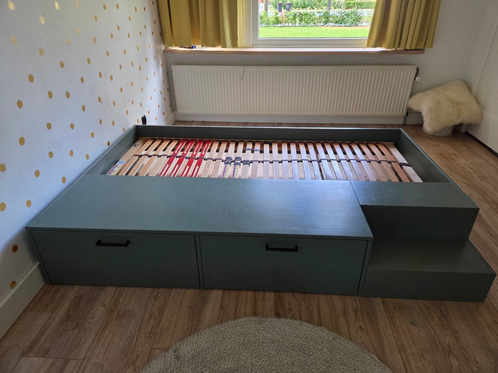 vtwonen Stage kinderbed, Ophalen, 85 tot 100 cm, Gebruikt, Lattenbodem