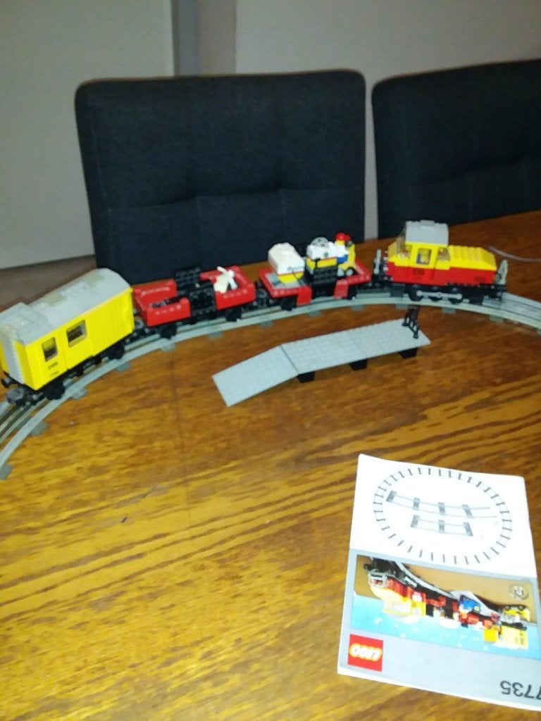 lego nr 7735 12v lego trein, Gebruikt, Lego, Ophalen of Verzenden, Inclusief minifiguren