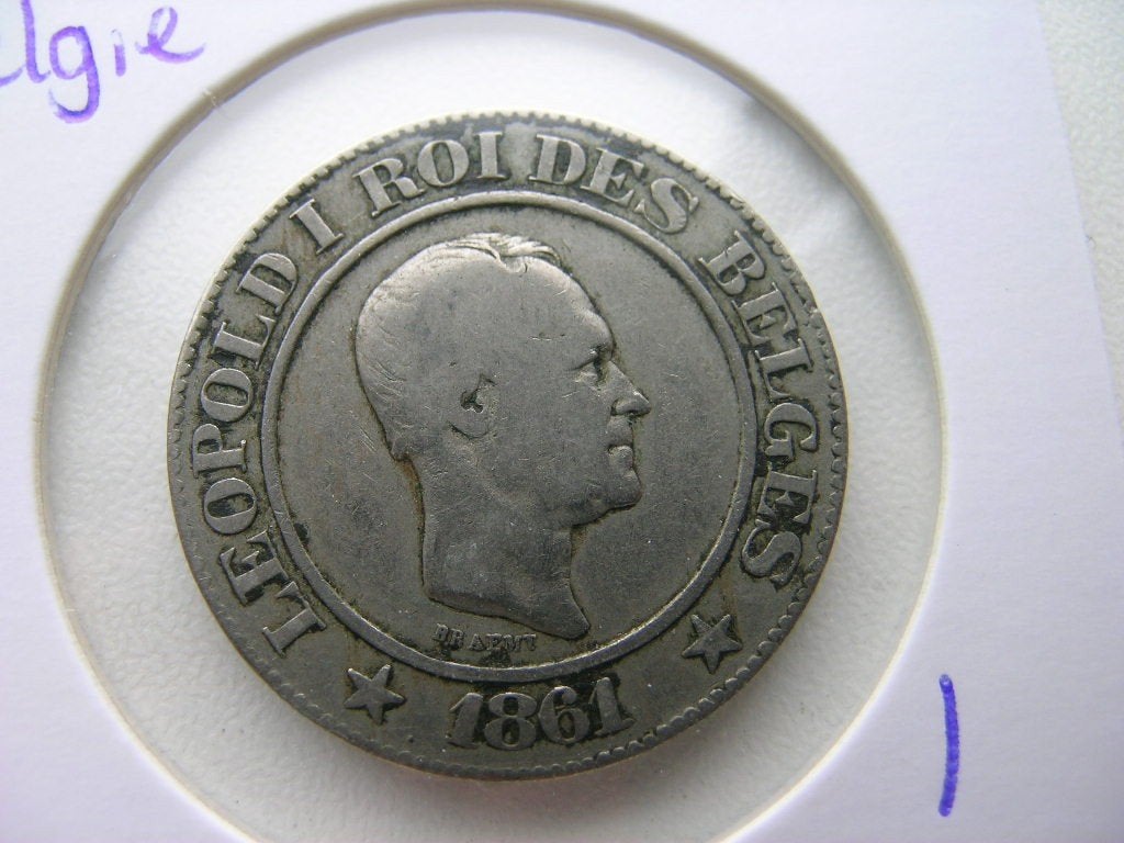 20 Centimes 1861 Belgie, Ophalen of Verzenden, België, Losse munt