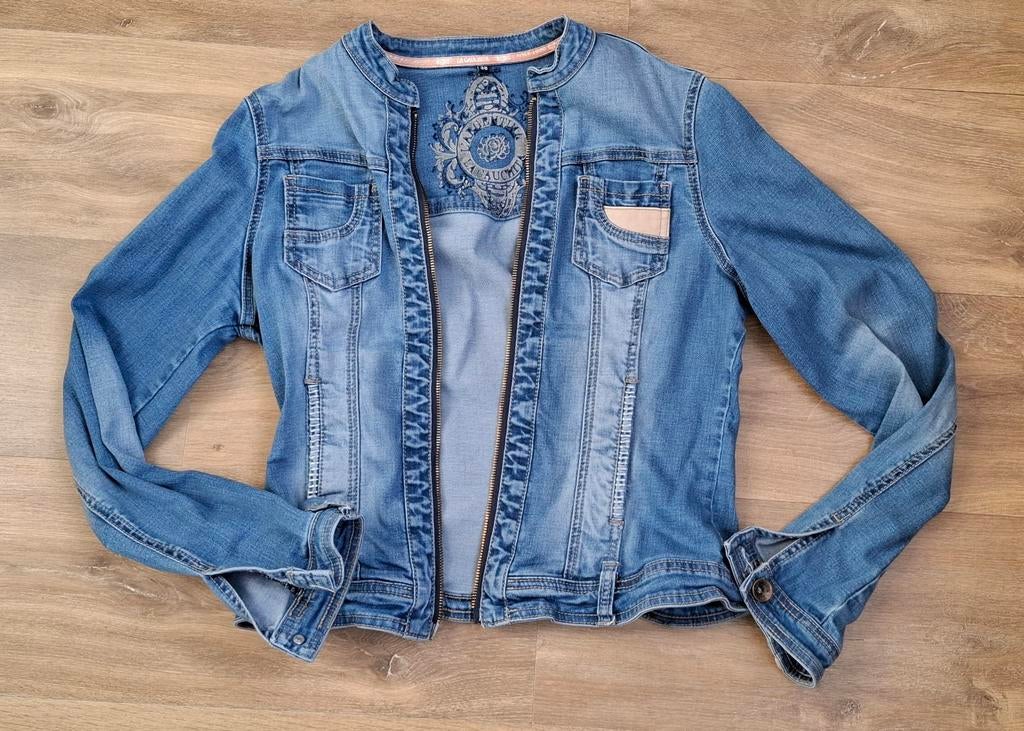 Mooi spijkerjasje L'Argentina, Maat 38/40 (M), Blauw, Ophalen of Verzenden, Jasje
